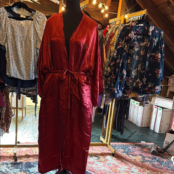 double peach Other - Luxurious Red Sleepwear Robe